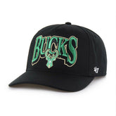 Milwaukee Bucks '47 Every Time Past Champs Hitch Adjustable Hat Black - NBA