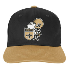 New Orleans Saints Outerstuff Youth True Retro Adjustable Hat Black | NFL
