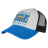 Los Angeles Chargers Youth Essentials Trucker Adjustable Hat White/Powder Blue | NFL