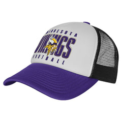 Minnesota Vikings Youth Essentials Trucker Adjustable Hat White/Purple | NFL