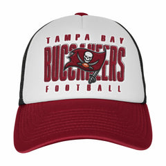 Tampa Bay Buccaneers Youth Essentials Trucker Adjustable Hat White/Red | NFL