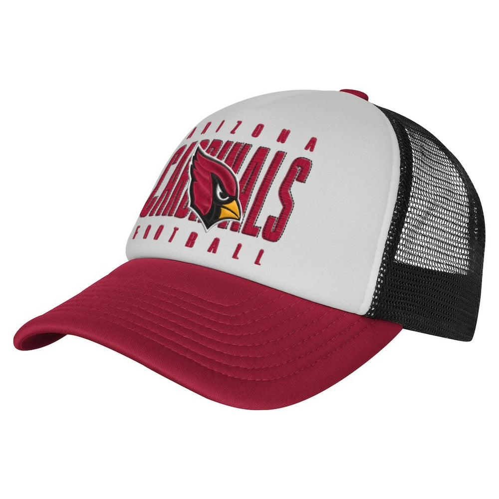 Arizona Cardinals Youth Essentials Trucker Adjustable Hat White/Cardinal | NFL