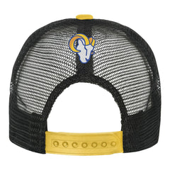 Los Angeles Rams Youth Modern Fan Trucker Adjustable Hat White/Gold | NFL