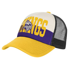 Minnesota Vikings Youth Modern Fan Trucker Adjustable Hat White/Gold | NFL