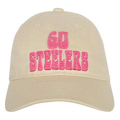 Pittsburgh Steelers Outerstuff Girls Youth Blitz Adjustable Hat Cream | NFL