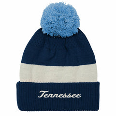 Tennessee Titans Outerstuff Youth Modern Fan Cuffed Knit Hat with Pom Navy | NFL