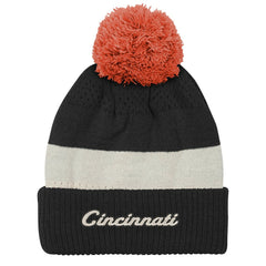 Cincinnati Bengals Outerstuff Youth Modern Fan Cuffed Knit Hat with Pom Black | NFL