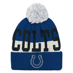 Indianapolis Colts Outerstuff Youth Modern Fan Cuffed Knit Hat with Pom Royal | NFL