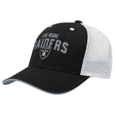 Las Vegas Raiders Outerstuff Youth Core Lockup Trucker Adjustable Hat Black | NFL