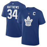 Auston Matthews Toronto Maple Leafs Fanatics Authentic Stack Name & Number T-Shirt - Blue - NHL