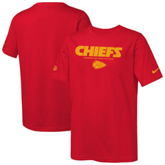 Kansas City Chiefs Youth Sideline Team Issue T-Shirt Red | Nike for Sale