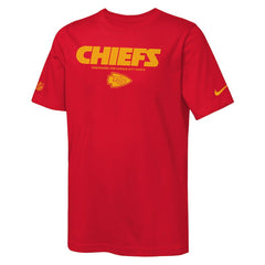 Kansas City Chiefs Youth Sideline Team Issue T-Shirt Red | Nike for Sale