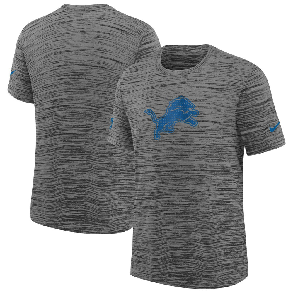 Detroit Lions Youth Sideline Velocity Performance T-Shirt Heather Gray | Nike for Sale