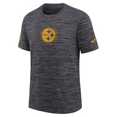 Pittsburgh Steelers Youth Sideline Velocity Performance T-Shirt Black | Nike for Sale