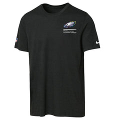 Philadelphia Eagles Youth 2025 NFL Crucial Catch Tri-Blend Dri-FIT T-Shirt Black | Nike for Sale