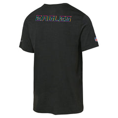 Philadelphia Eagles Youth 2025 NFL Crucial Catch Tri-Blend Dri-FIT T-Shirt Black | Nike for Sale