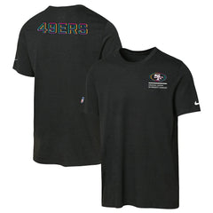 San Francisco 49ers Youth 2025 NFL Crucial Catch Tri-Blend Dri-FIT T-Shirt Black | Nike for Sale