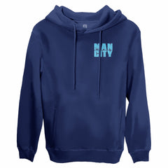 Manchester City 1863FC Wordmark Fleece Pullover Hoodie Navy - FIFA World CUP