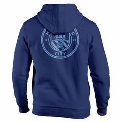 Manchester City 1863FC Wordmark Fleece Pullover Hoodie Navy - FIFA World CUP