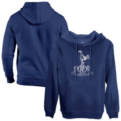 Tottenham Hotspur 1863FC Mono Badge Fleece Pullover Hoodie Navy - FIFA World CUP
