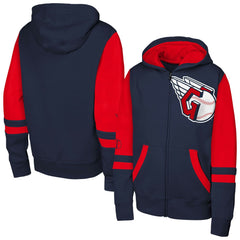Cleveland Guardians Outerstuff Youth Stadium Colorblock Full-Zip Hoodie - MLB