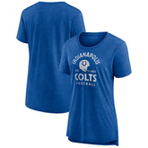 Indianapolis Colts Women's Vintage Arch Tri-Blend T-Shirt Royal | NFL