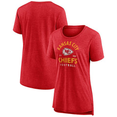 Kansas City Chiefs Women's Vintage Arch Tri-Blend T-Shirt Red | NFL