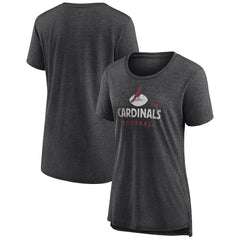Arizona Cardinals Women's Vintage Arch Tri-Blend T-Shirt Charcoal | NFL