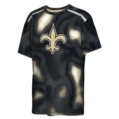 New Orleans Saints Outerstuff Youth End Zone Dri-Tek T-Shirt Black | NFL