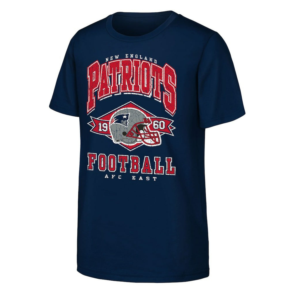 New England Patriots Outerstuff Youth Kick Off T-Shirt Navy | NFL