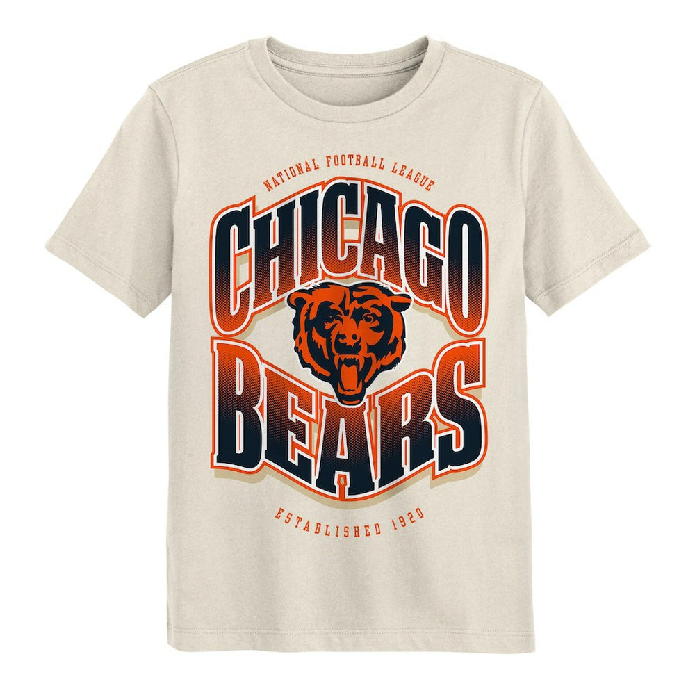 Chicago Bears Outerstuff Youth Huddle T-Shirt Cream | NFL