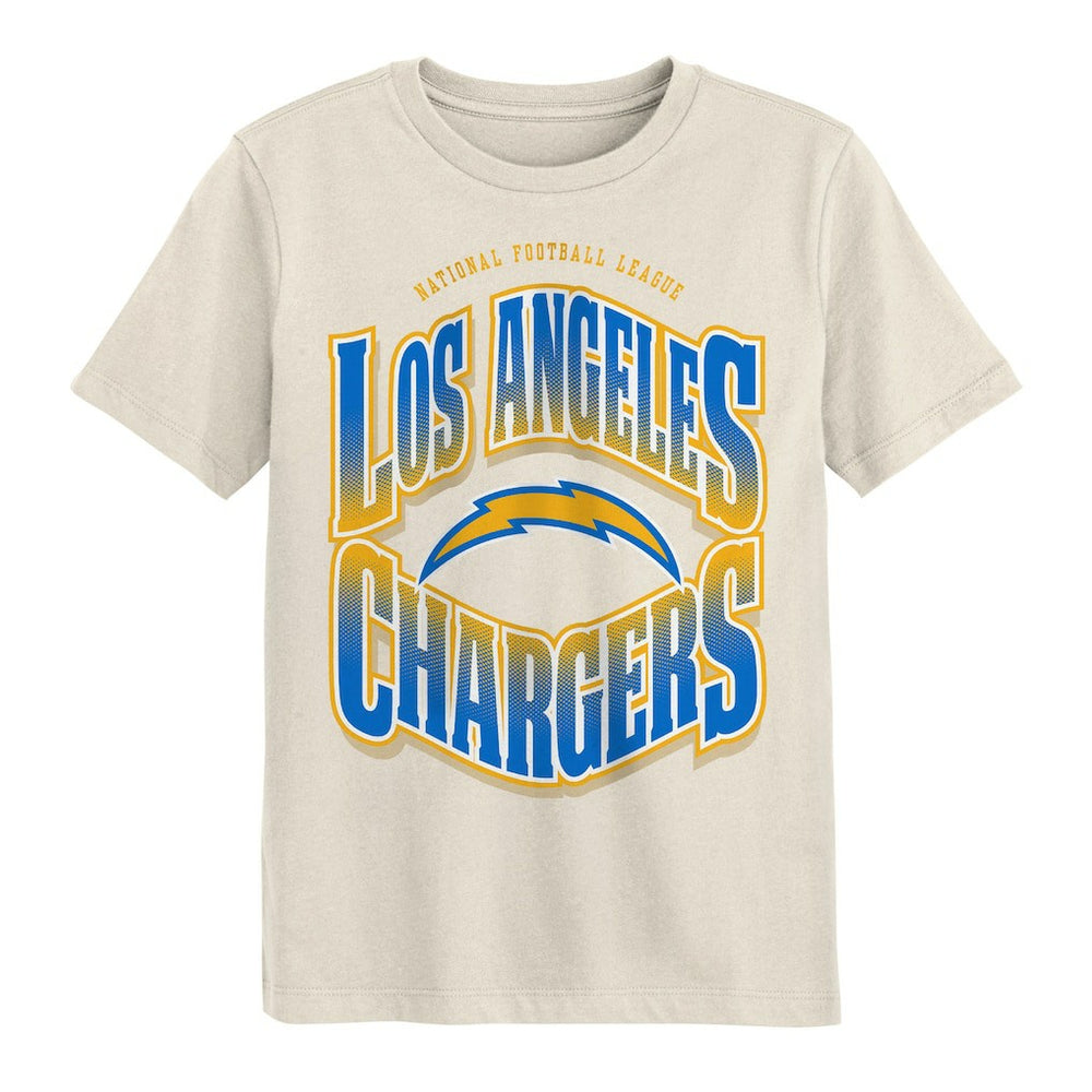 Los Angeles Chargers Outerstuff Youth Huddle T-Shirt Cream | NFL