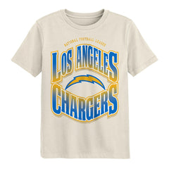 Los Angeles Chargers Outerstuff Youth Huddle T-Shirt Cream | NFL
