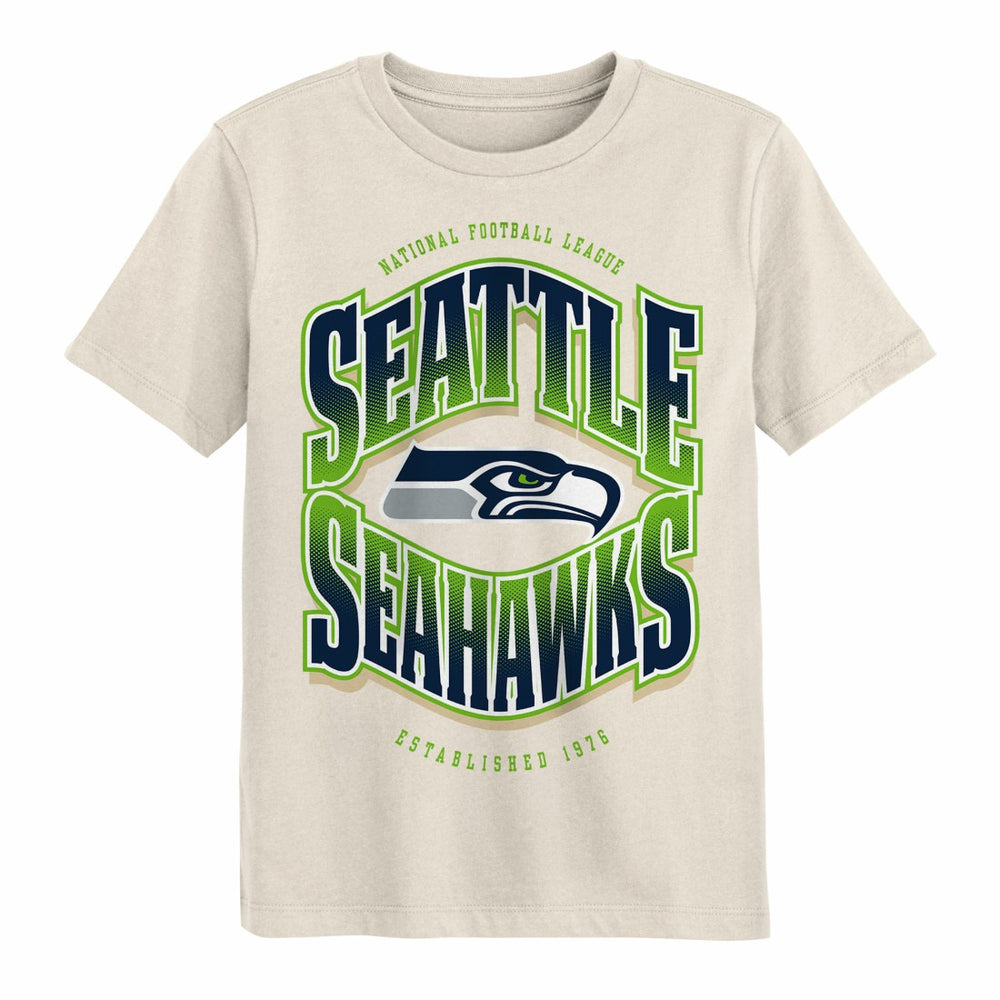 Seattle Seahawks Outerstuff Youth Huddle T-Shirt Cream | NFL