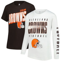 Cleveland Browns Outerstuff Youth The Mix Combo T-Shirt Set | NFL
