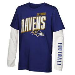 Baltimore Ravens Outerstuff Youth The Mix Combo T-Shirt Set | NFL