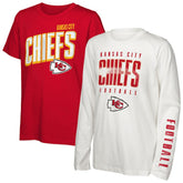 Kansas City Chiefs Outerstuff Preschool The Mix Combo T-Shirt Set | NFL