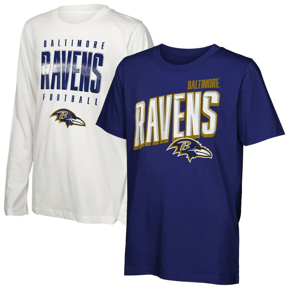Baltimore Ravens Outerstuff Preschool The Mix Combo T-Shirt Set | NFL