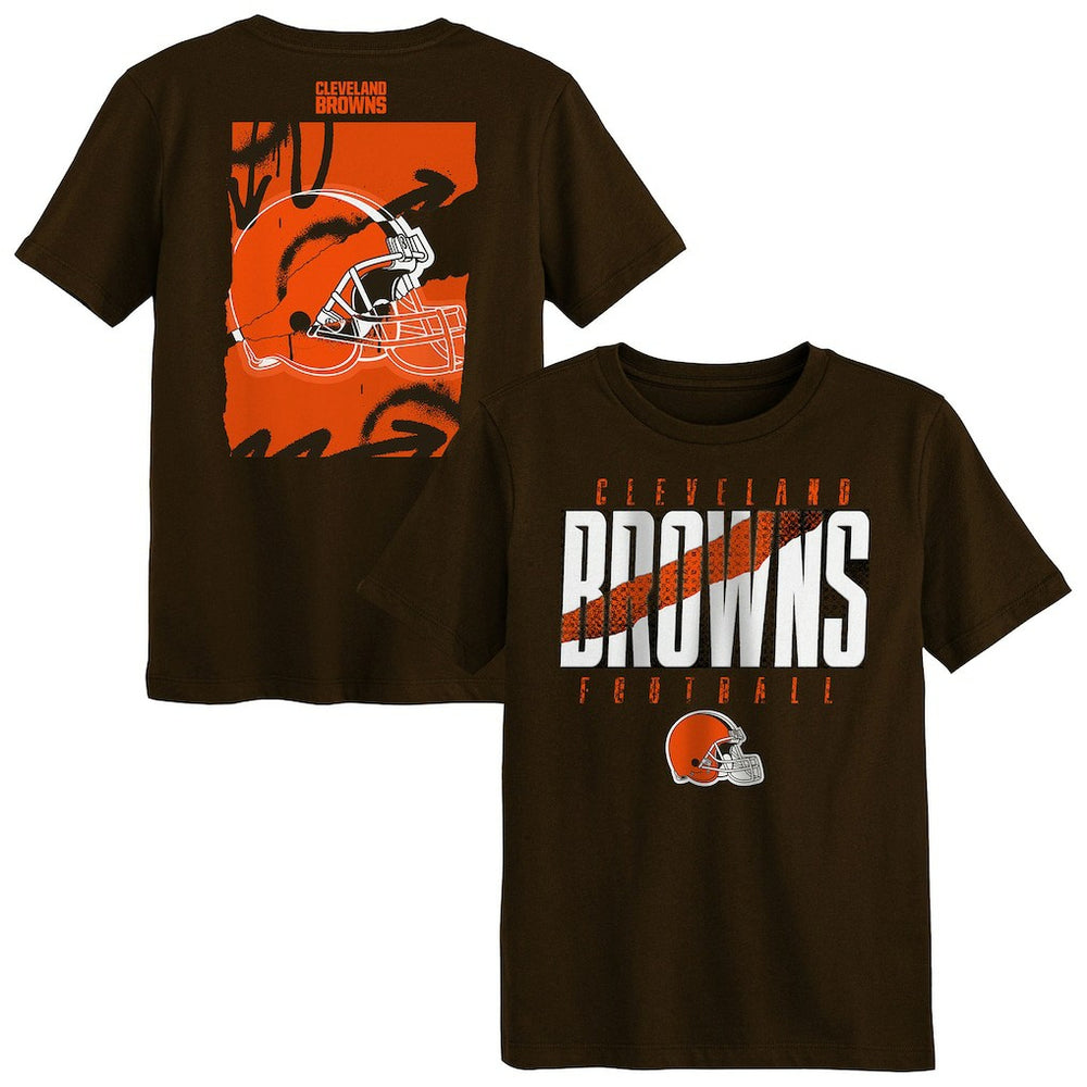 Cleveland Browns Outerstuff Preschool Posterize T-Shirt Brown | NFL