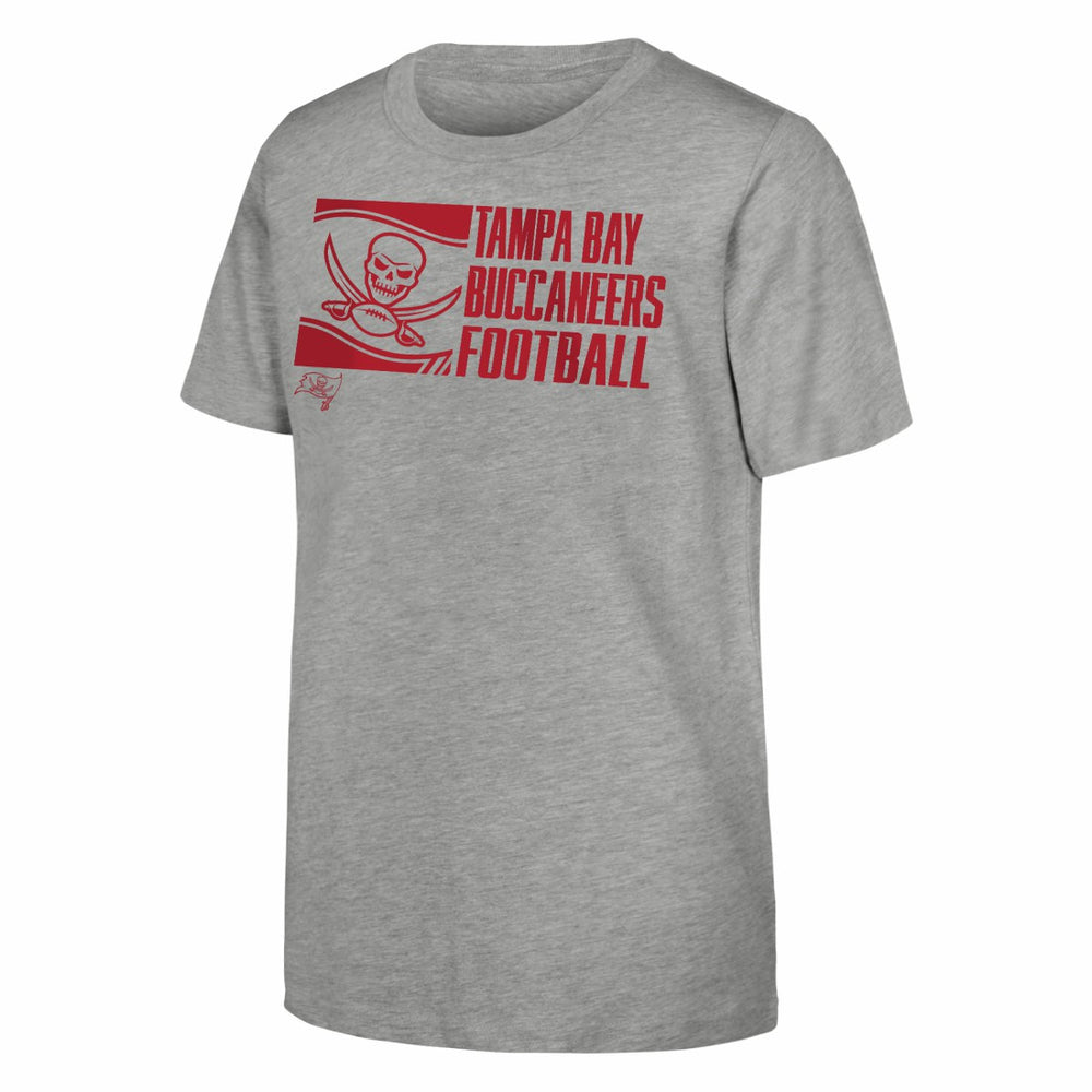Tampa Bay Buccaneers Outerstuff Youth Post Game T-Shirt Heather Gray | NFL