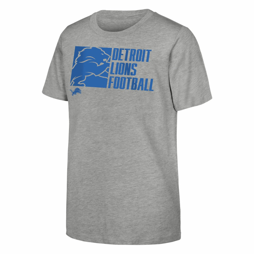Detroit Lions Outerstuff Youth Post Game T-Shirt Heather Gray | NFL