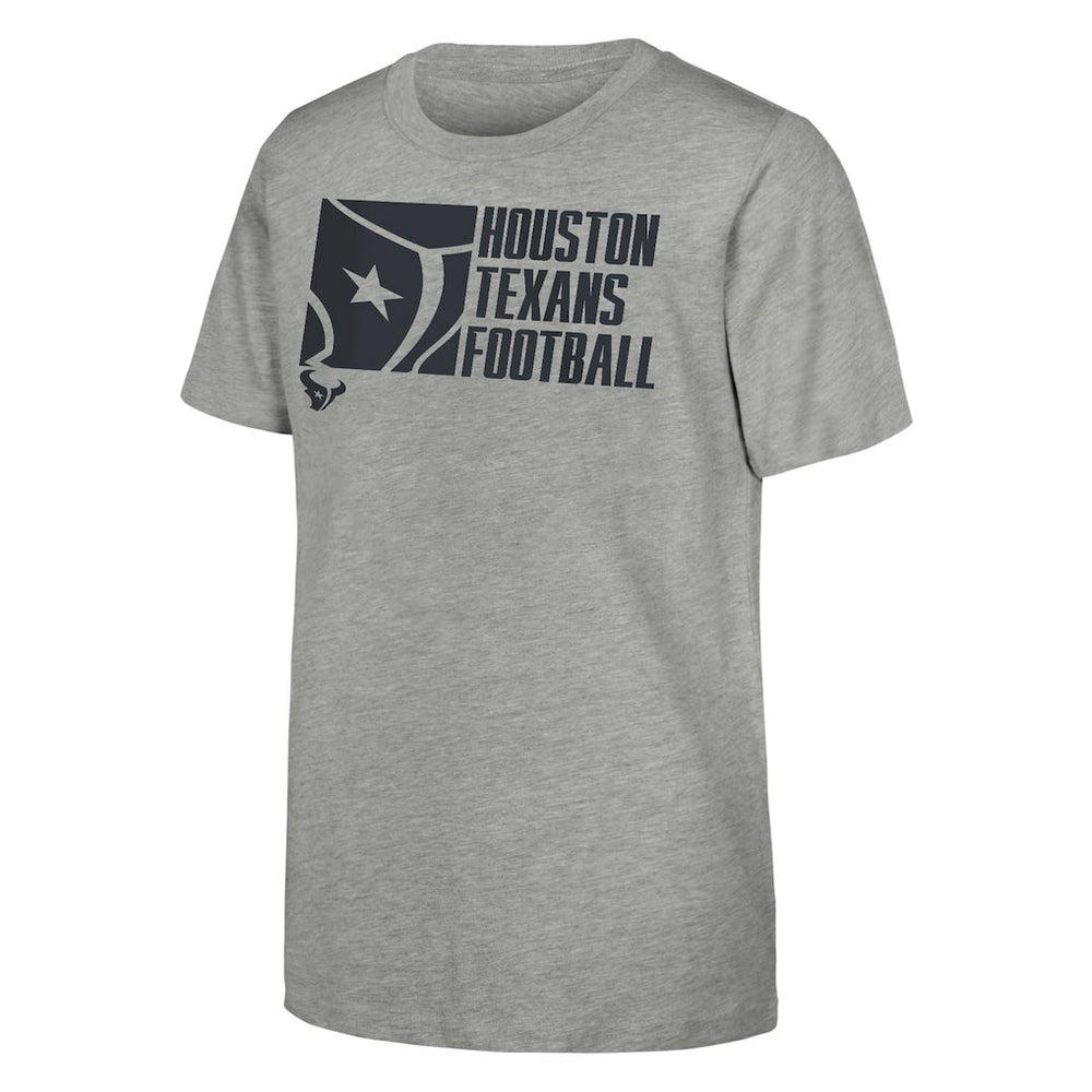 Houston Texans Outerstuff Youth Post Game T-Shirt Heather Gray | NFL