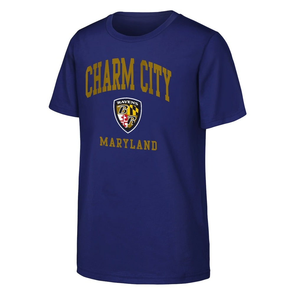 Baltimore Ravens Outerstuff Youth Team Spirit T-Shirt Purple | NFL