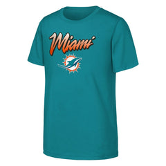Miami Dolphins Outerstuff Youth Team Spirit T-Shirt Aqua | NFL