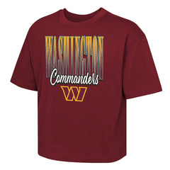 Washington Commanders Outerstuff Girls Youth Big City Boxy T-Shirt Burgundy | NFL