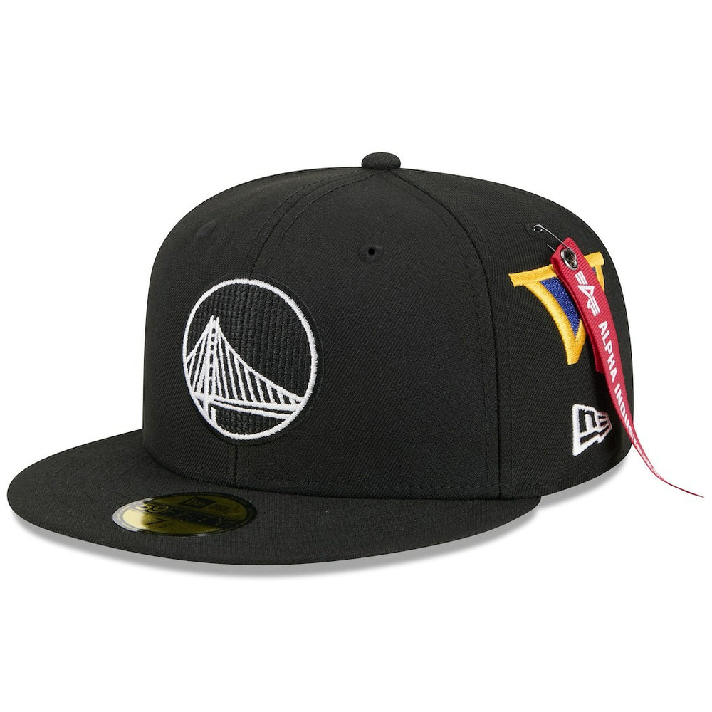 Golden State Warriors x Alpha Industries 59FIFTY Fitted Hat Black - NBA