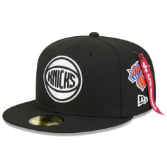 New York Knicks x Alpha Industries 59FIFTY Fitted Hat Black - NBA