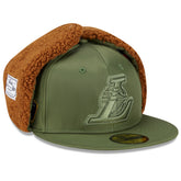 Los Angeles Lakers x Alpha Industries Dog Ear 59FIFTY Fitted Hat Olive - NBA