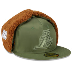 Los Angeles Lakers x Alpha Industries Dog Ear 59FIFTY Fitted Hat Olive - NBA