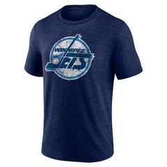 Winnipeg Jets Wraparound Tri-Blend T-Shirt - Navy - NHL
